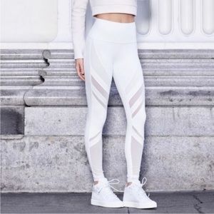 Alo white mesh legging